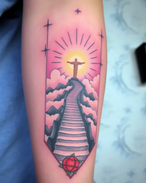 Galería de inspiración para diseños de tatuaje "Stairway to Heaven"